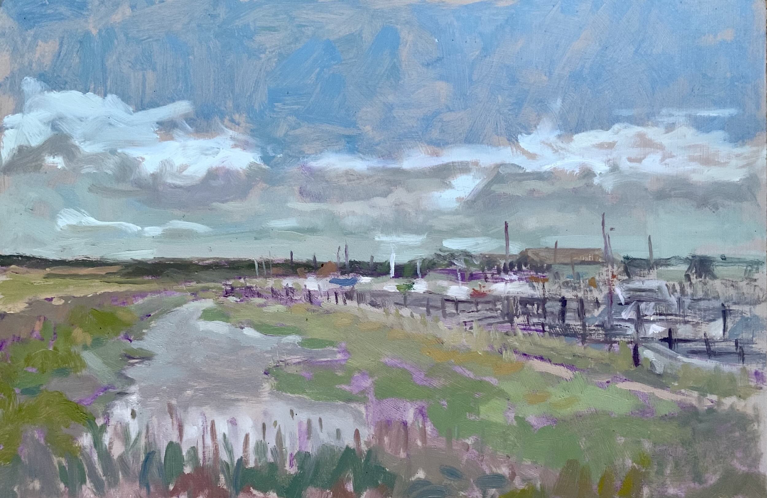 Summer afternoon at Southwold Harbour - Available £300
(Oil on board 30 x 21 cm)