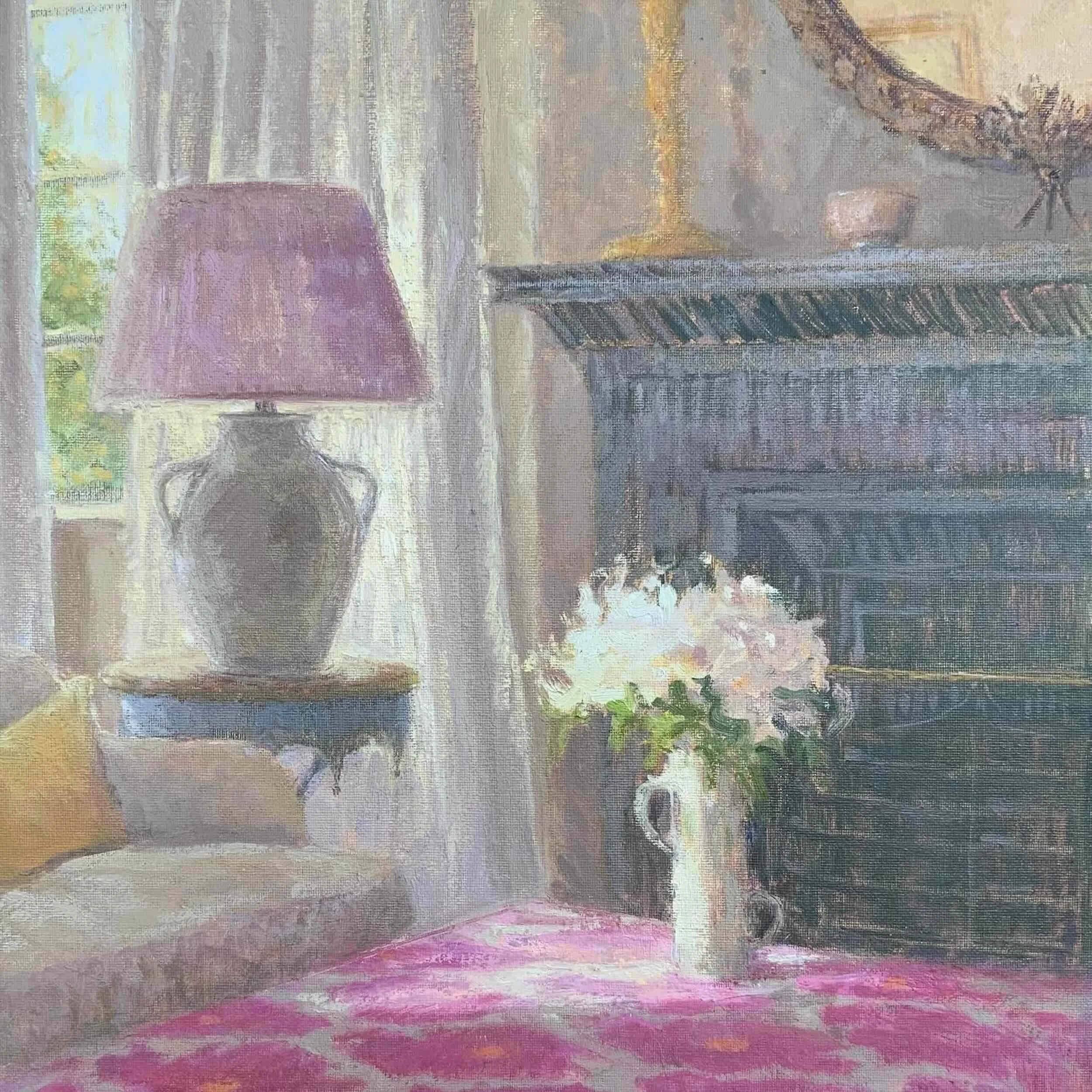 Sunlight in the Sitting Room - Available £350
(Oil on Canvas board 40 x 40 cm)