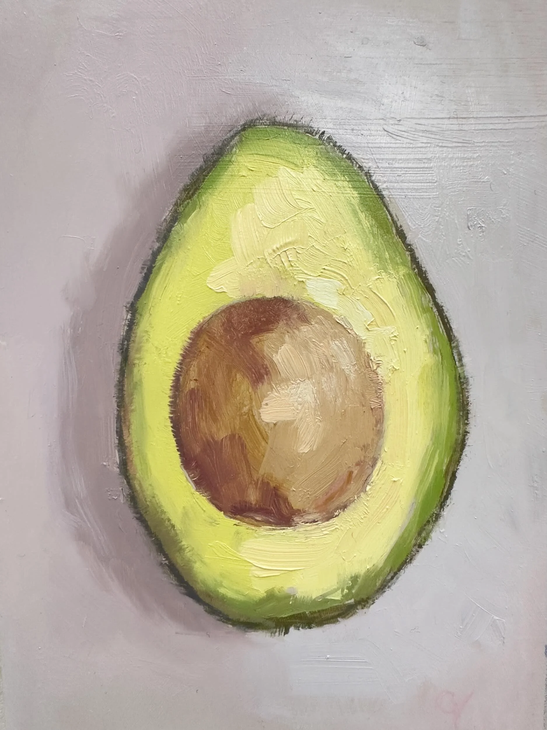 Avocado Study - Available £150
(Oil on Board 15 x 21 cm)