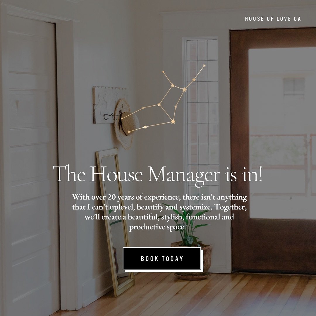 🖤🏡 I&rsquo;ve been thinking a lot about the role of the &ldquo;House Manager&rdquo; and what it takes to create a thriving, harmonious home that works for your individual needs. I am a &ldquo;seer&rdquo; in this realm, and can look at the big pictu