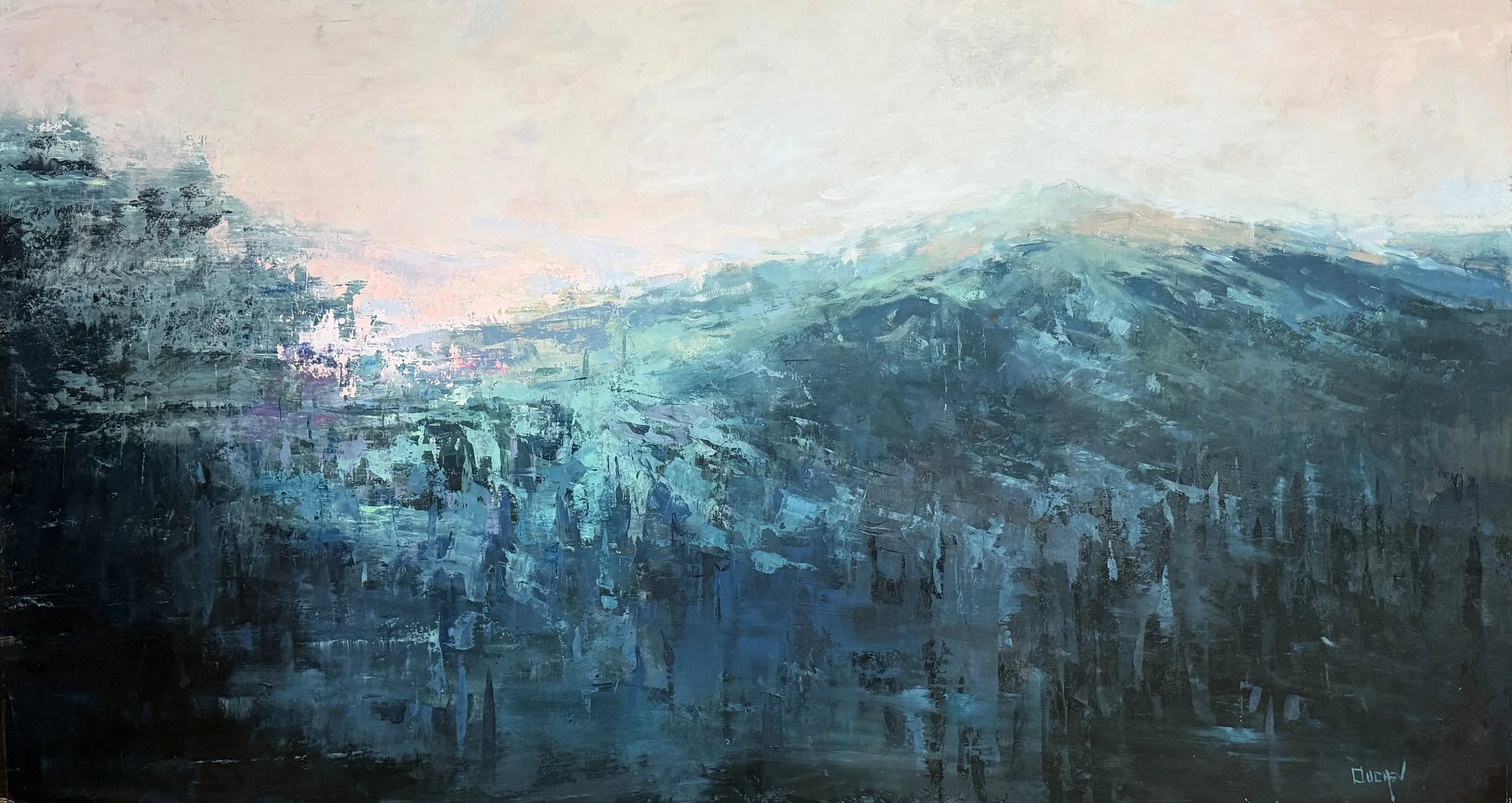 Reflection of Mind | Oil on Paper | 30x54