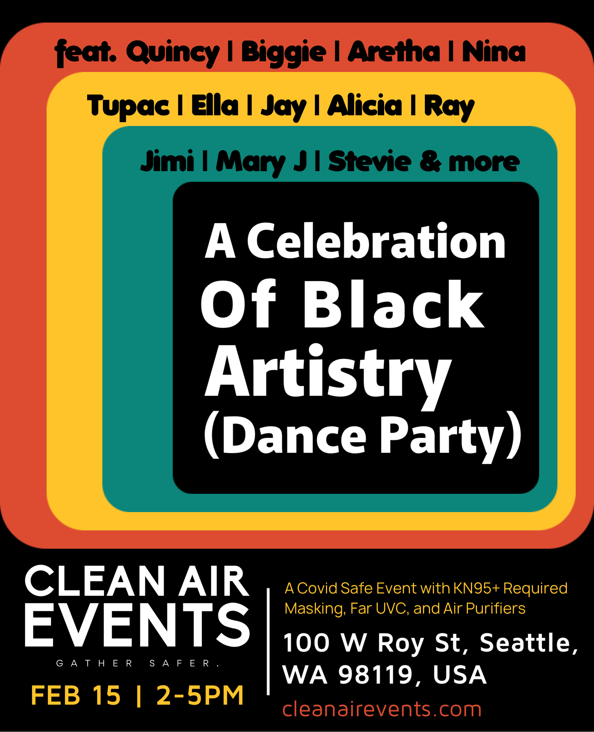 Clean Air Events…Presents: A Celebration of Black Artistry (Dance Party)