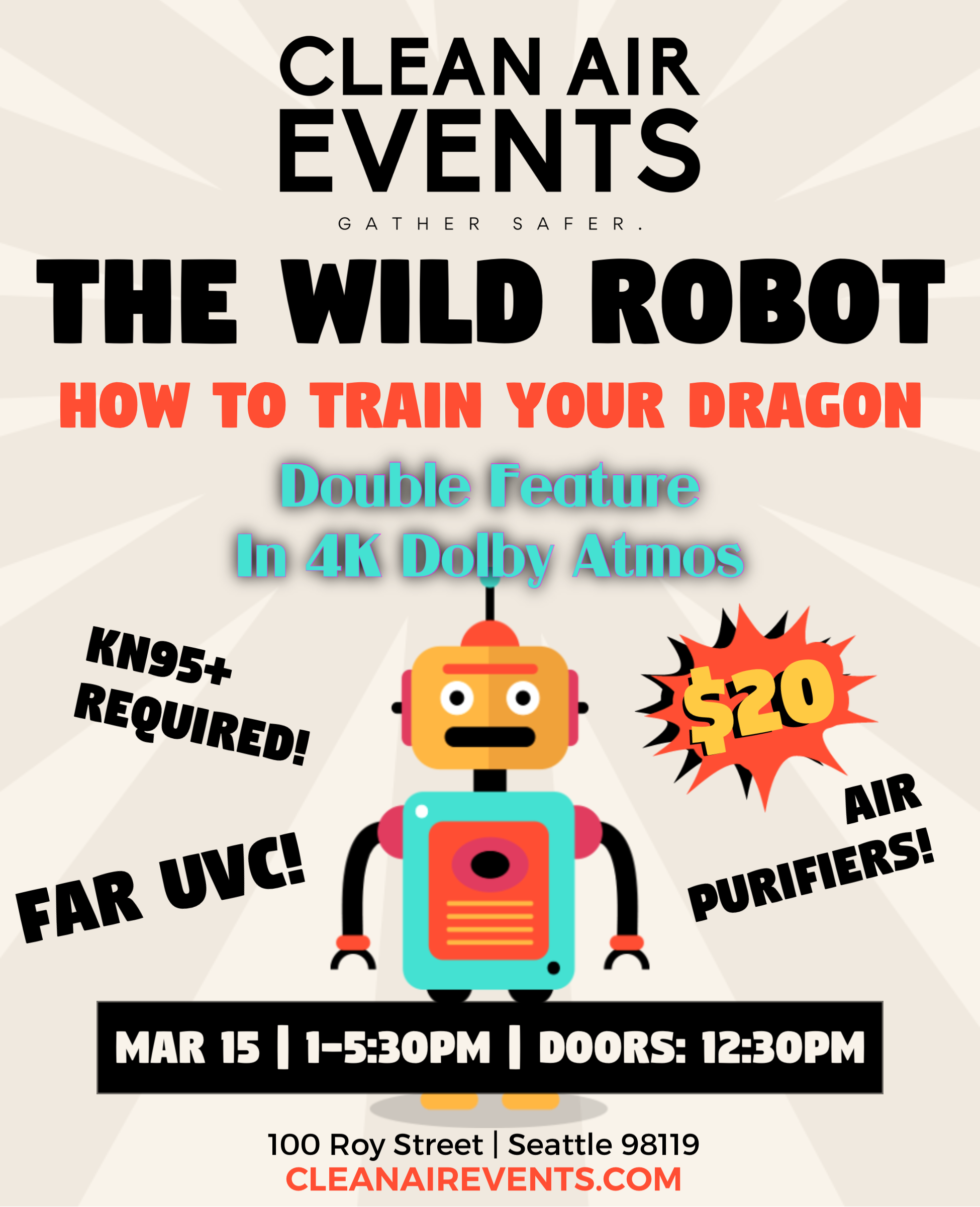 Clean Air Events Debuts its new “Covid Safe Cinematic Experience”.  