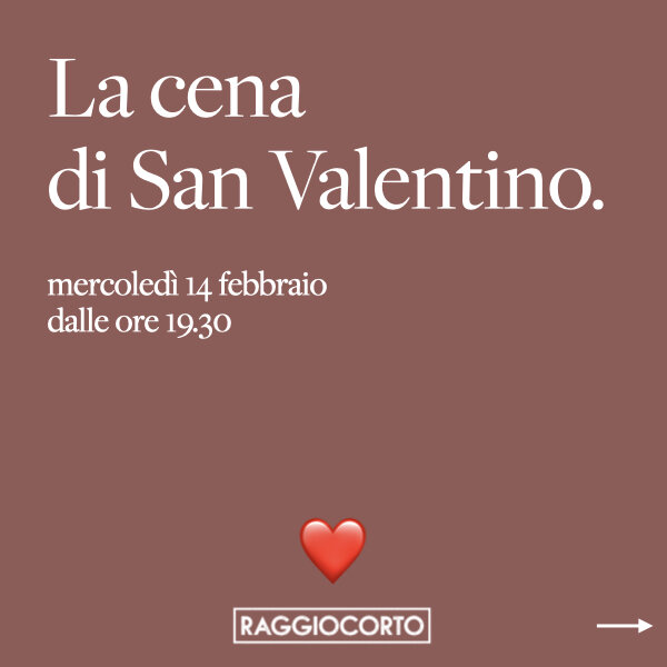 Un men&ugrave; degustazione che scalda i cuori 🥰

❤️ La Cena di San Valentino ❤️ 
Mercoled&igrave; 14 dicembre
dalle ore 19.30

Prenota il tuo tavolo!
☎️ 0302387736

 #raggiocorto #palazzolo #sanvalentino