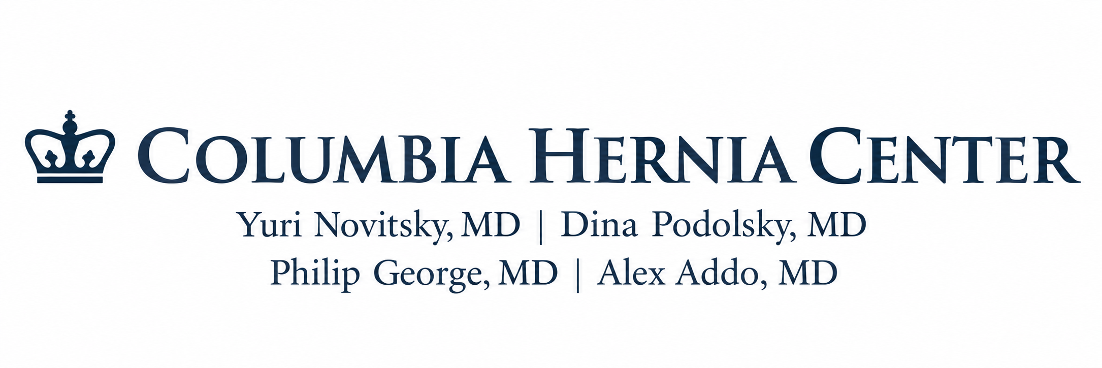 Columbia Hernia Center — Yuri Novitsky, MD; Dina Podolsky, MD; Philip George, MD; Alex Addo, MD