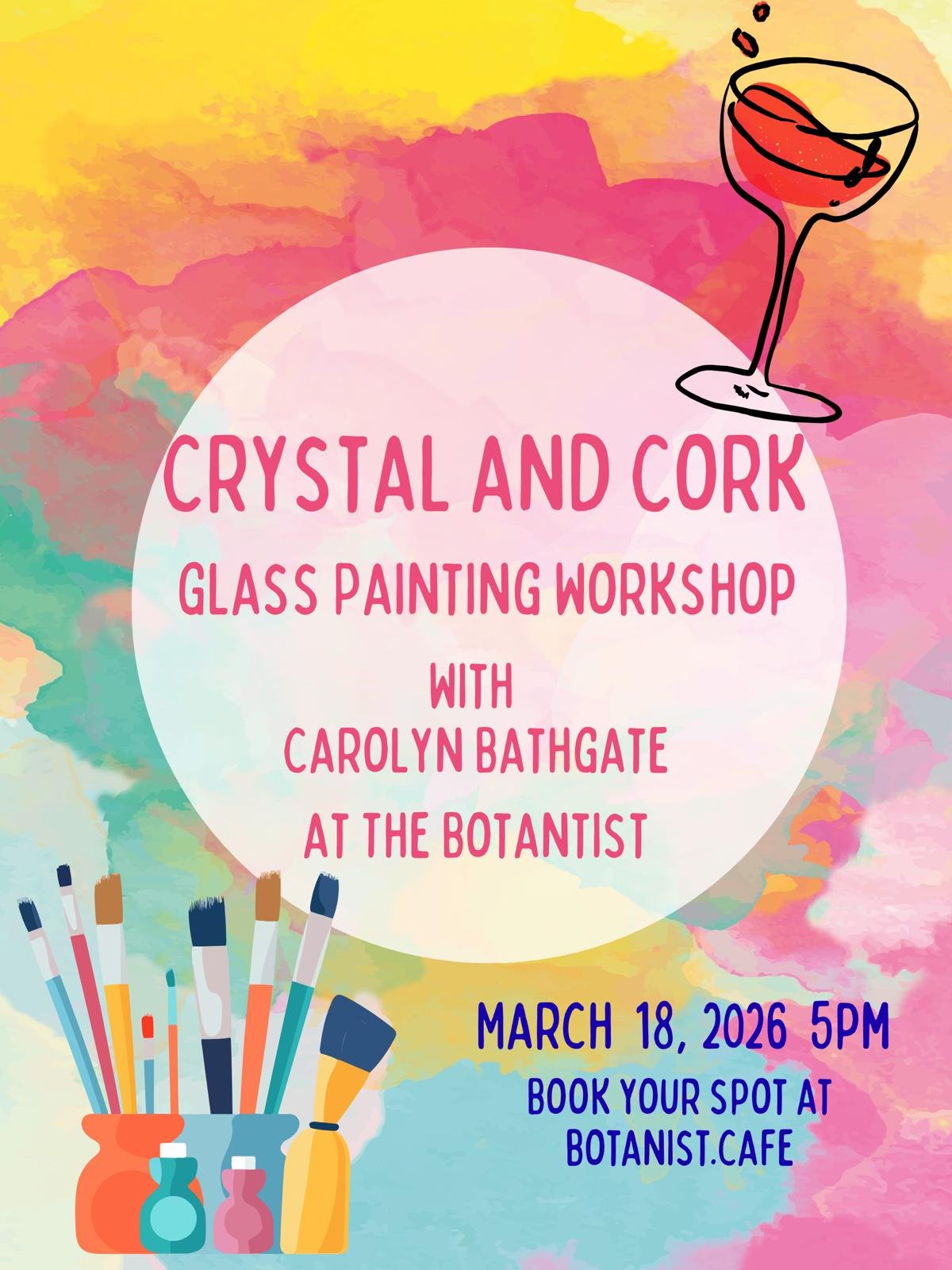 Crystal and Cork | Glass Painting &amp; Canapes