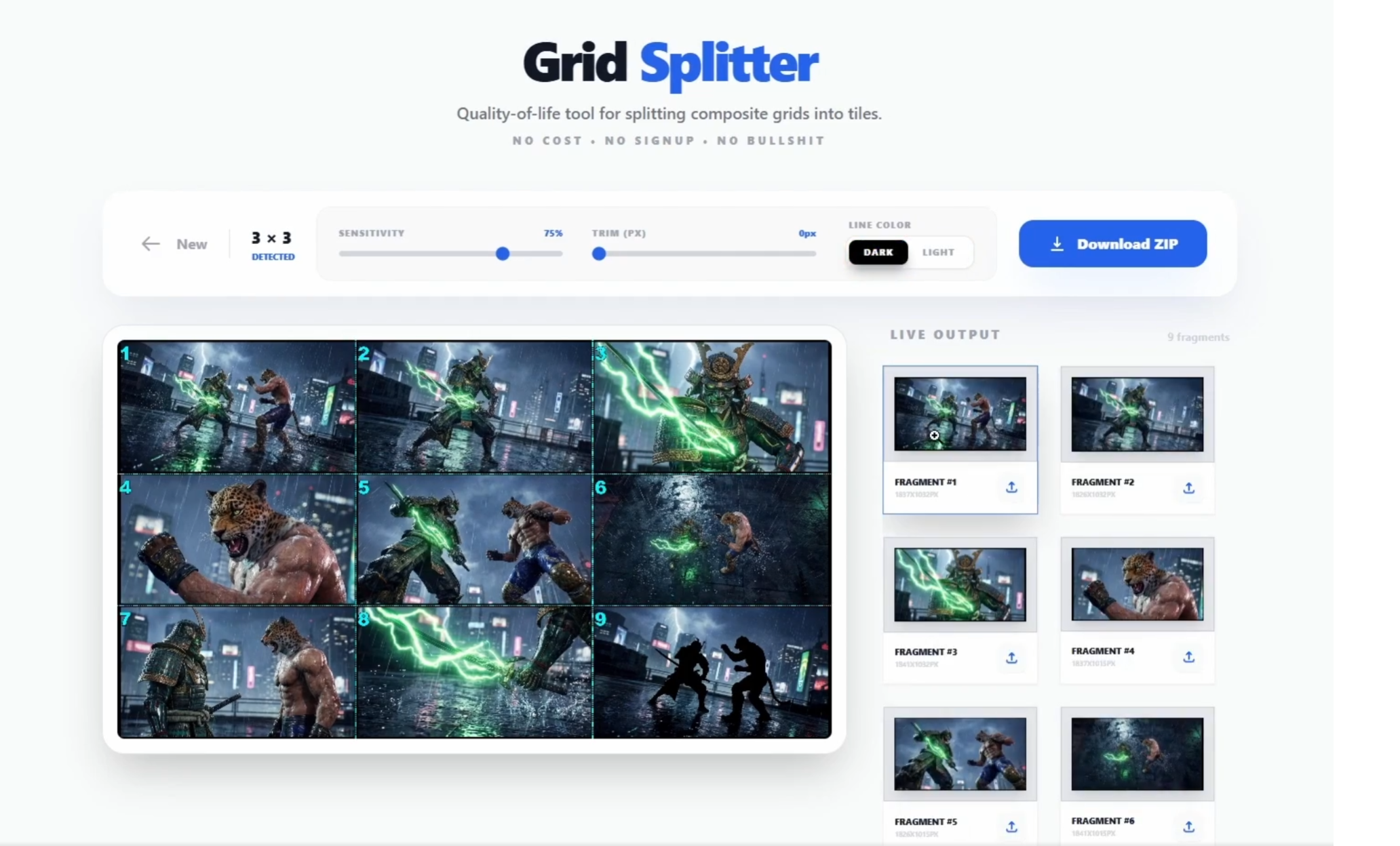 Grid Splitter