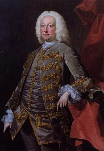 Portrait of Charles Jennens painted by Thomas Hudson (ca. 1745)