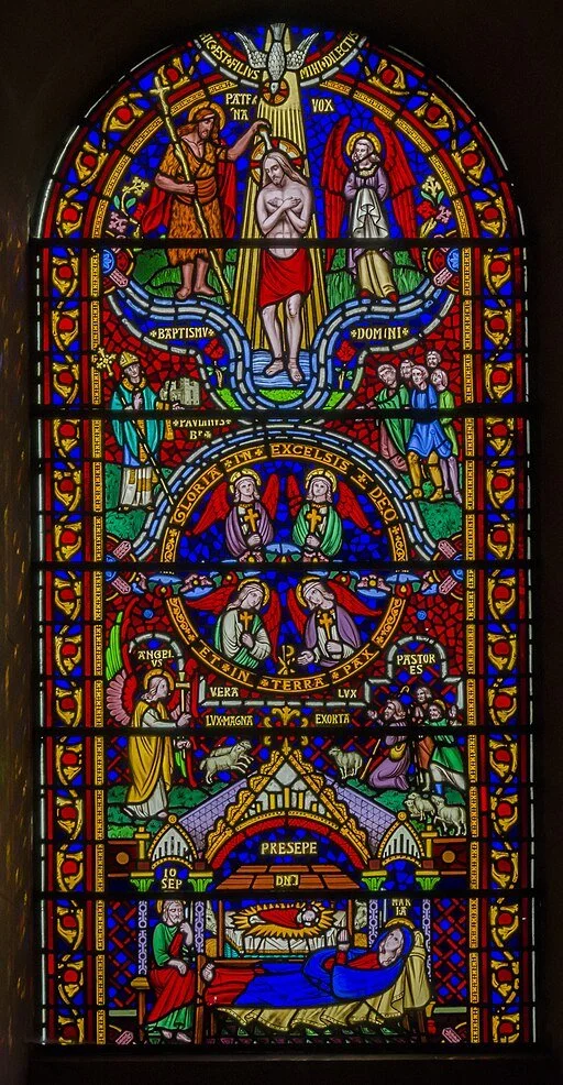 Southwell Minster stained-glass window by O'Connor, 1851