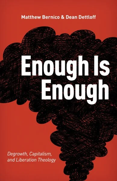 Red, black, and white front cover of Dean Dettloff’s book Enough Is Enough