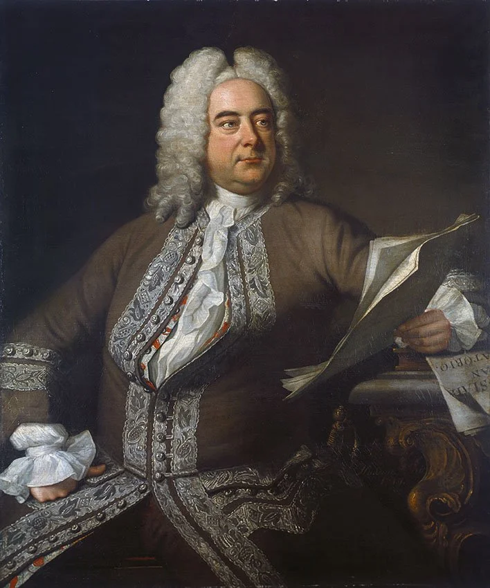 Portrait of thPortrait of George Frideric Handel painted by Thomas Hudson (1749)