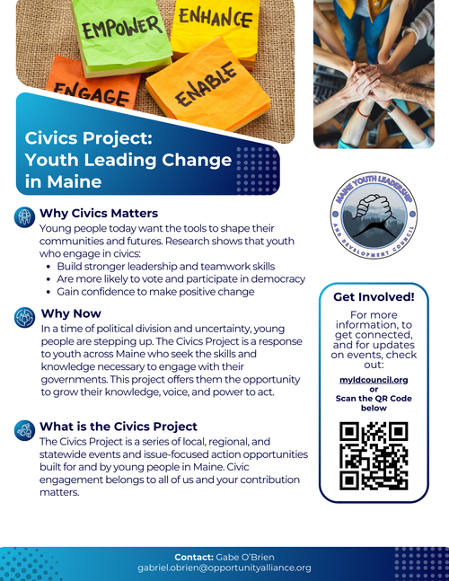 The Civics Project — Maine Youth Leadership and Development Council