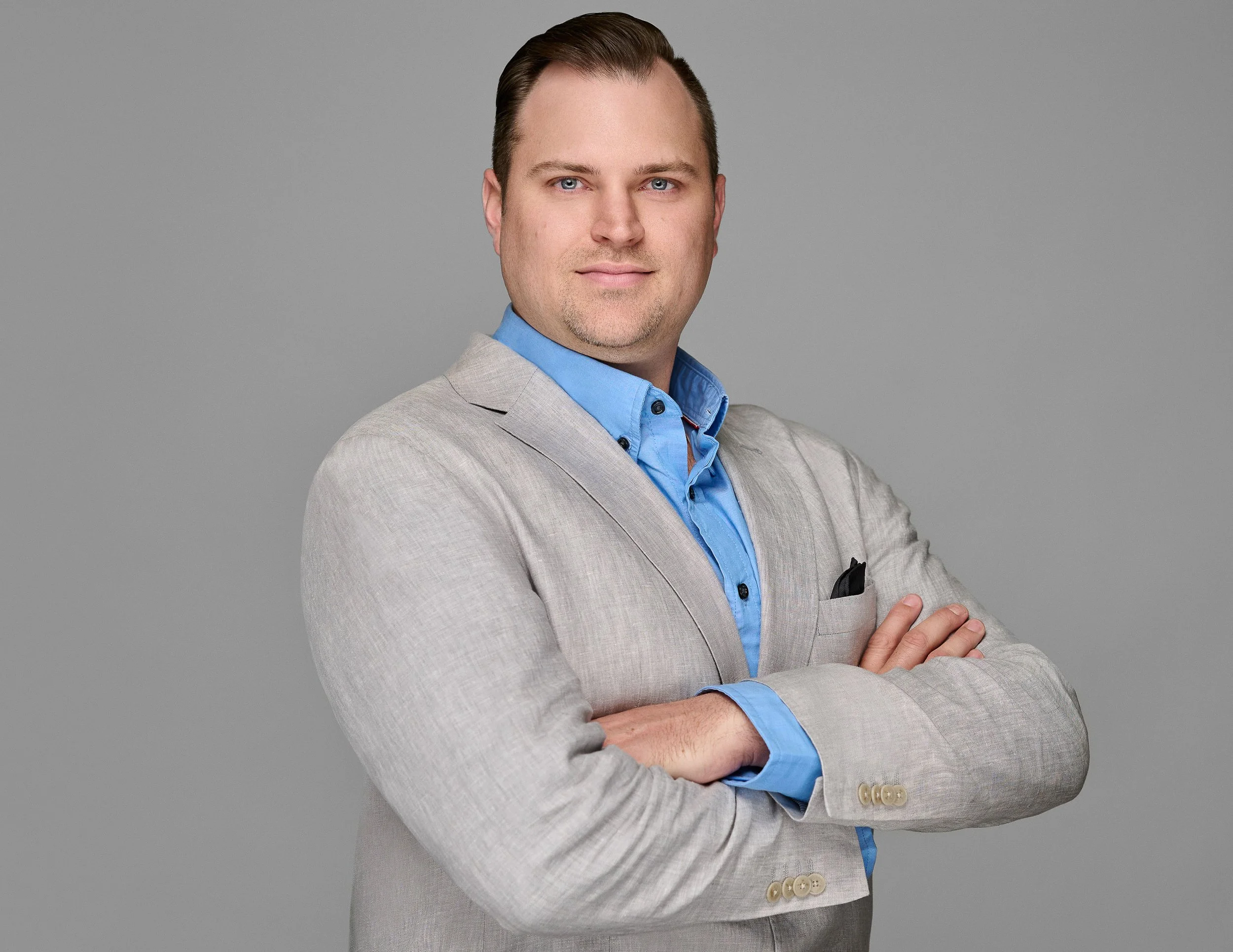 Professional Business Headshot | Confident Male Executive in Suit