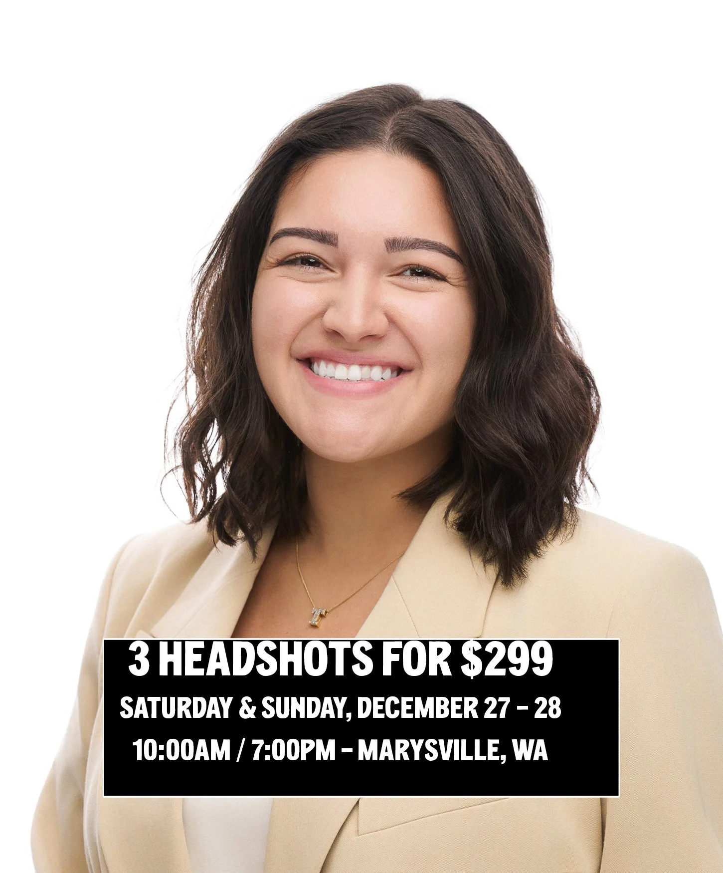 3 Headshots for $299