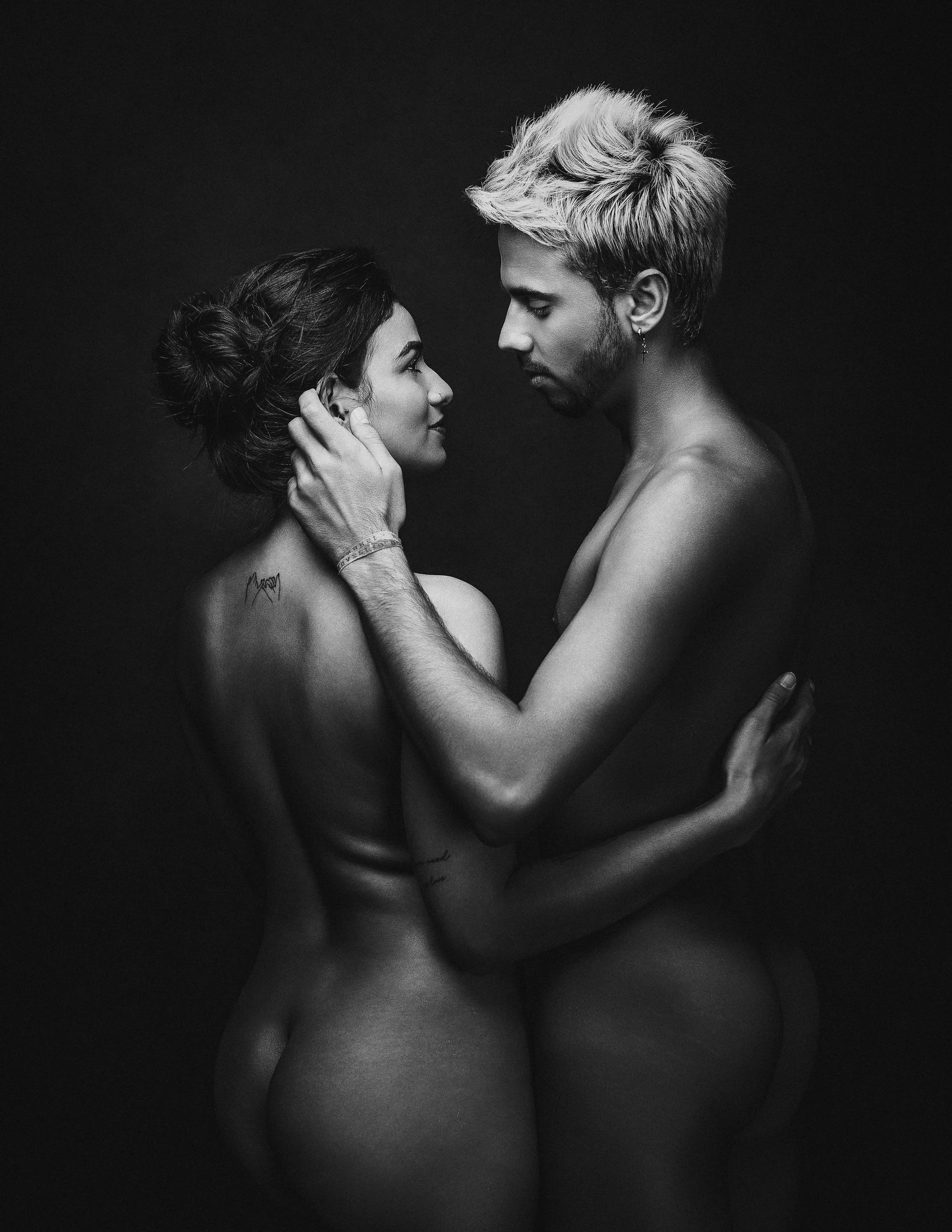 Two women kissing in snow white and cinderella costume