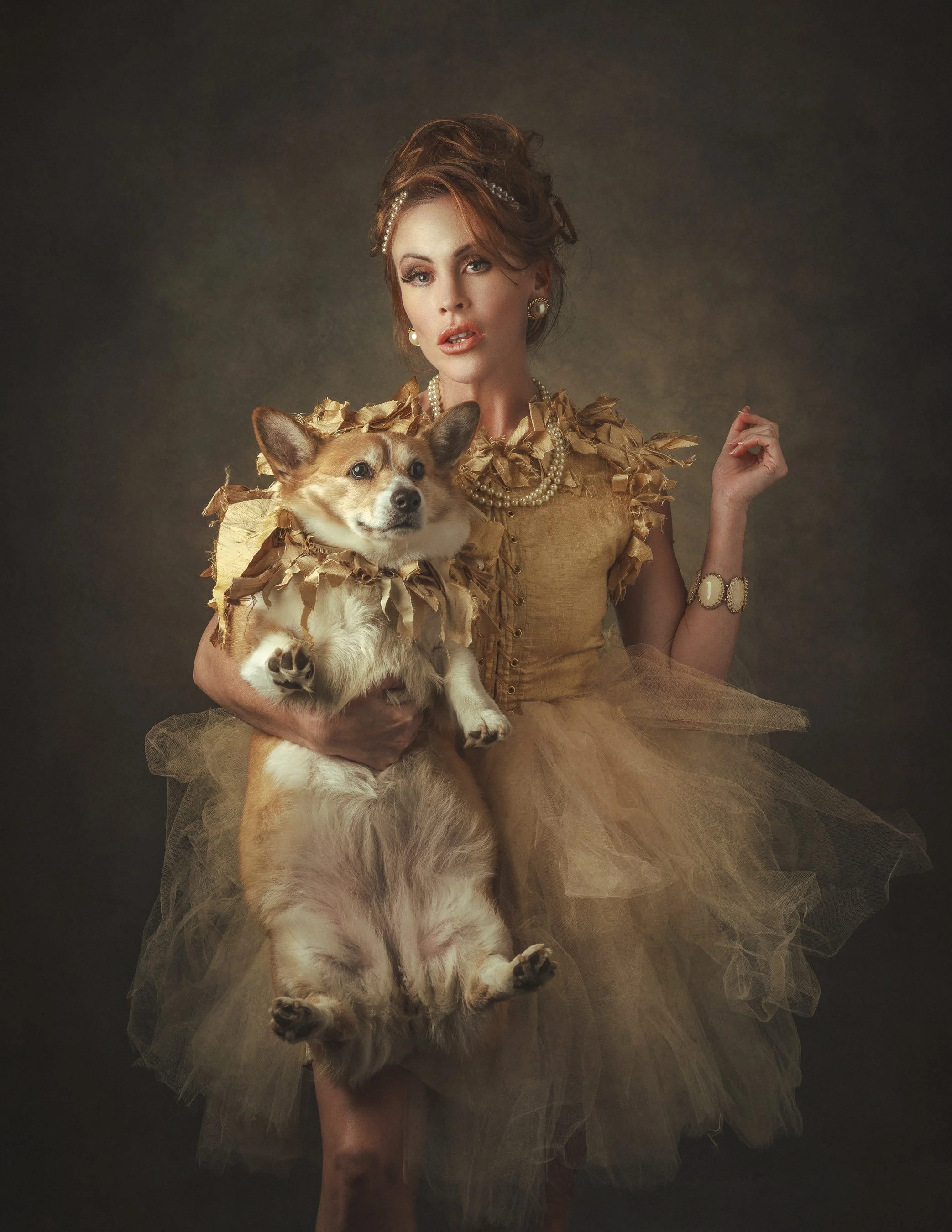 Two women kissing in snow white and cinderella costume