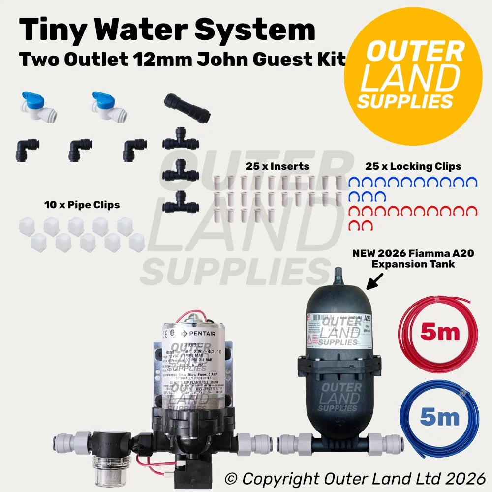Tiny Bundle - 12V Water Pump & John Guest Plumbing Kit
