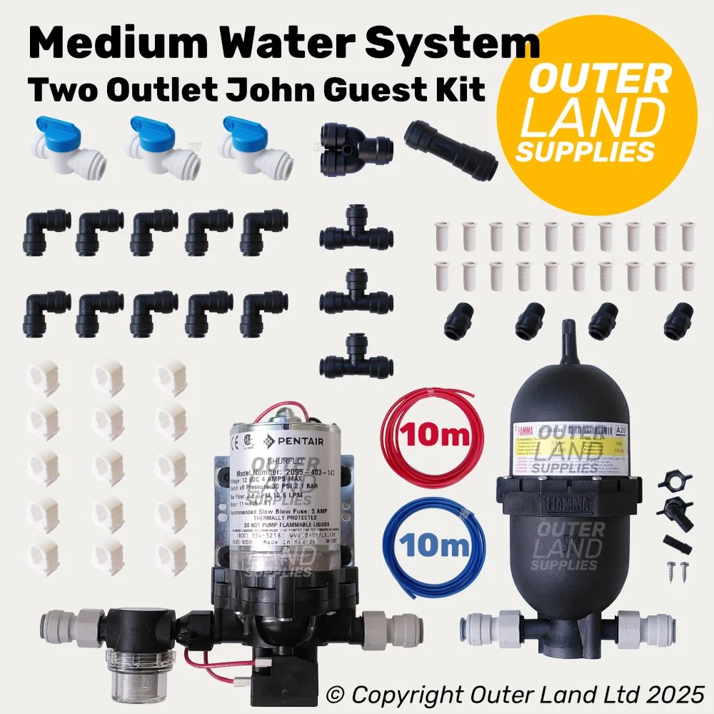 Medium Bundle - 12V Water Pump & John Guest Plumbing Kit