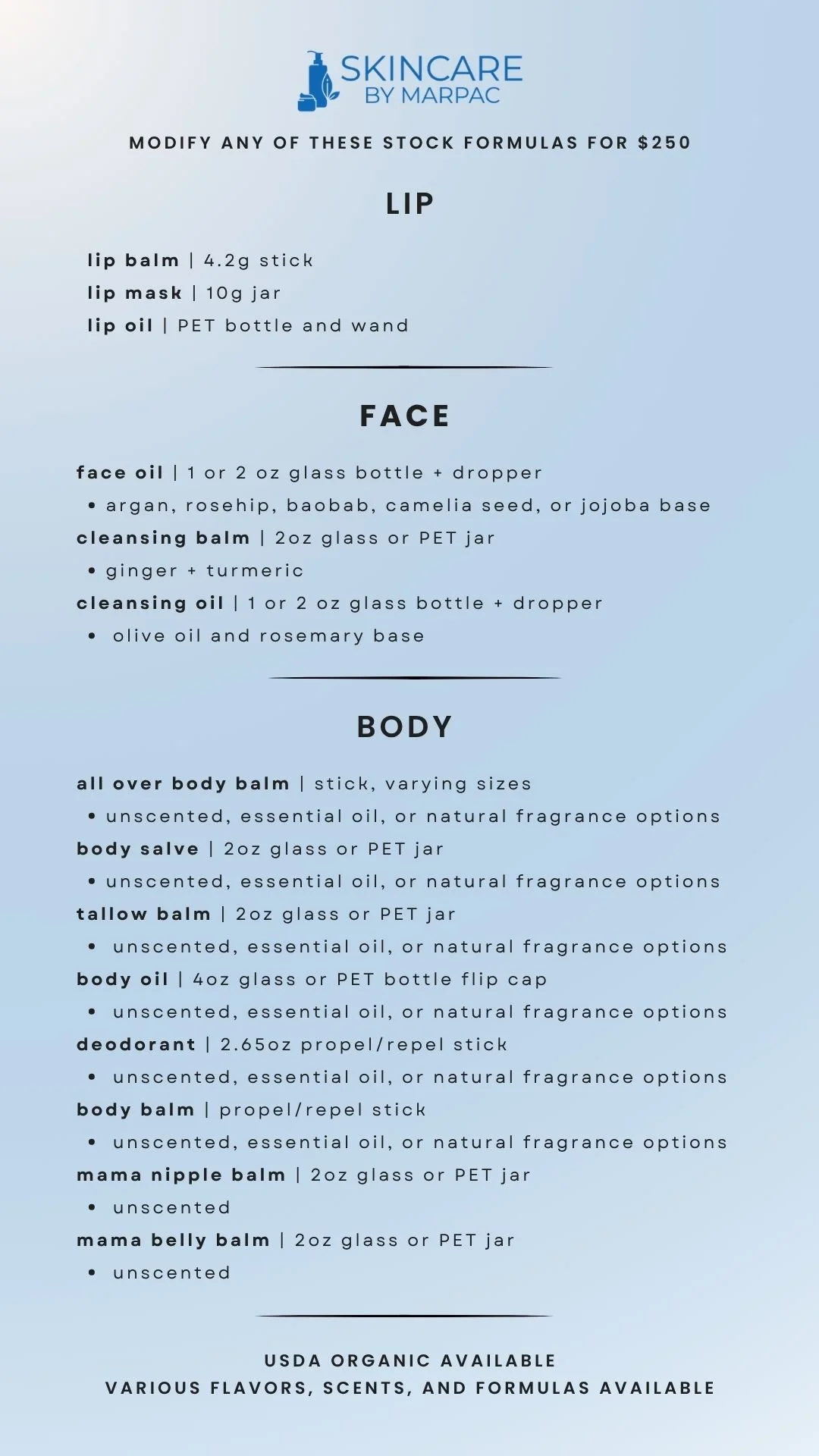 BUILD OUT YOUR SKINCARE BRAND&nbsp;
