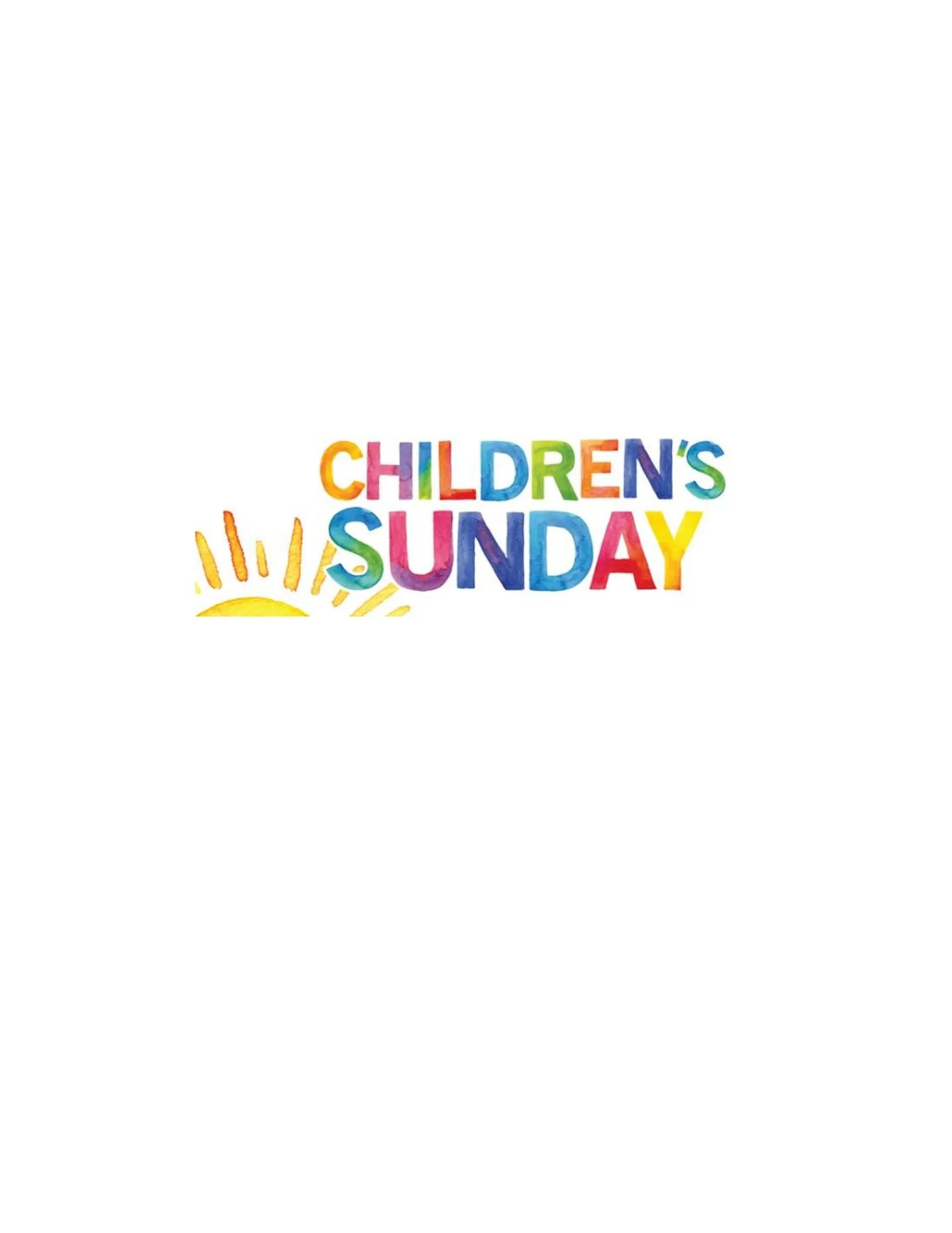 June 14th is Children’s Sunday!