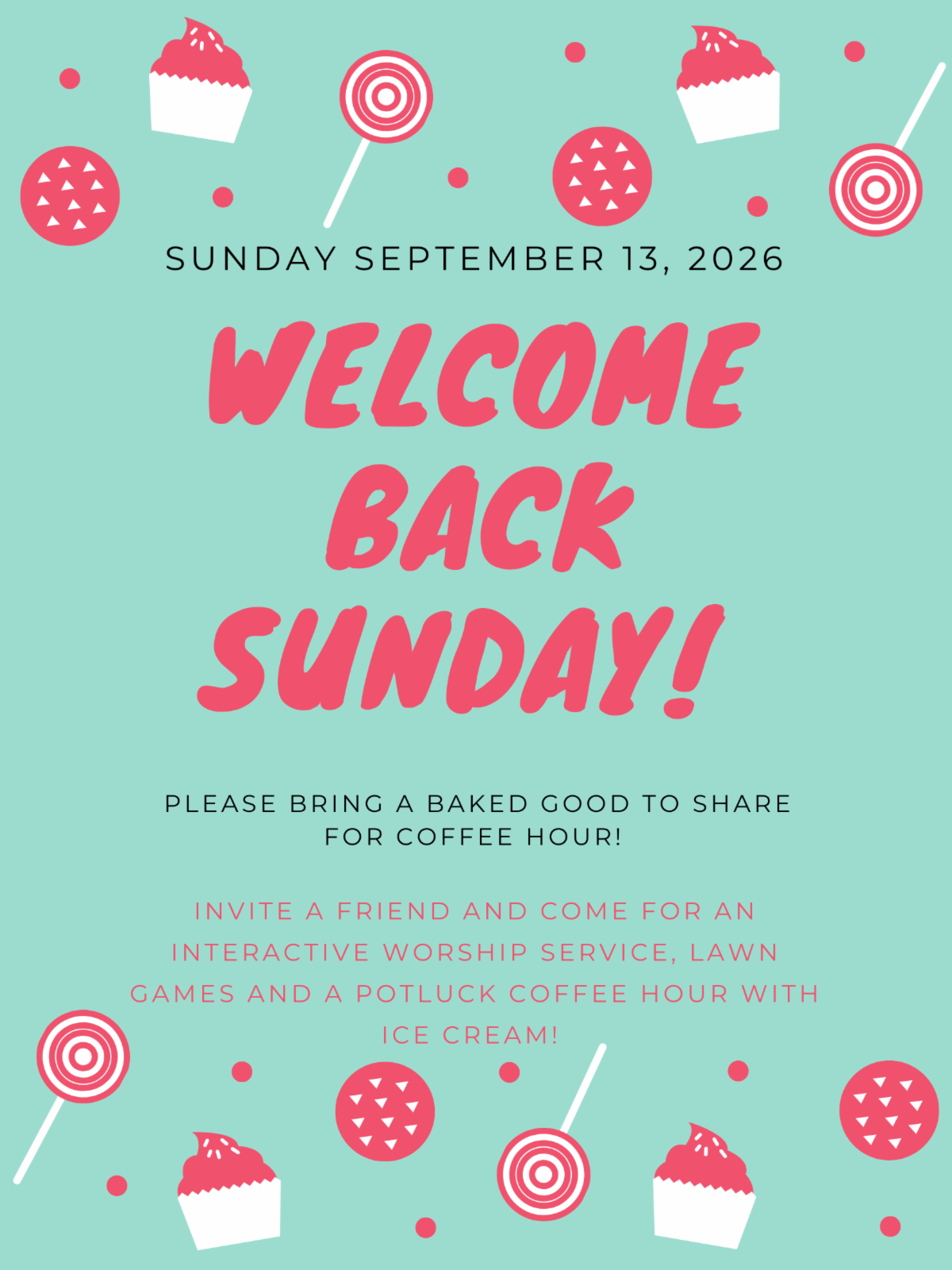 Welcome Back Sunday!