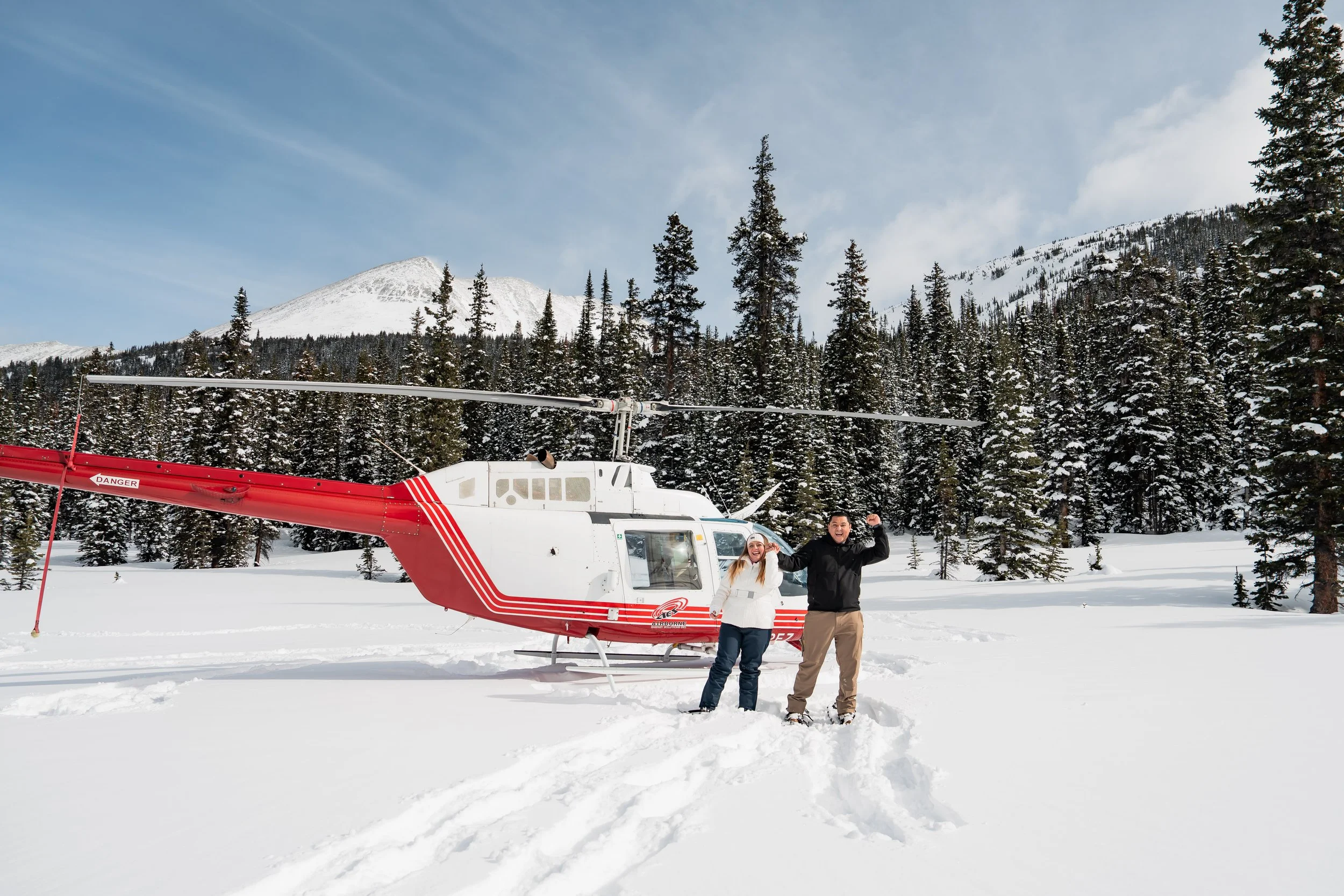 A Helicopter Proposal in the Canadian Rockies