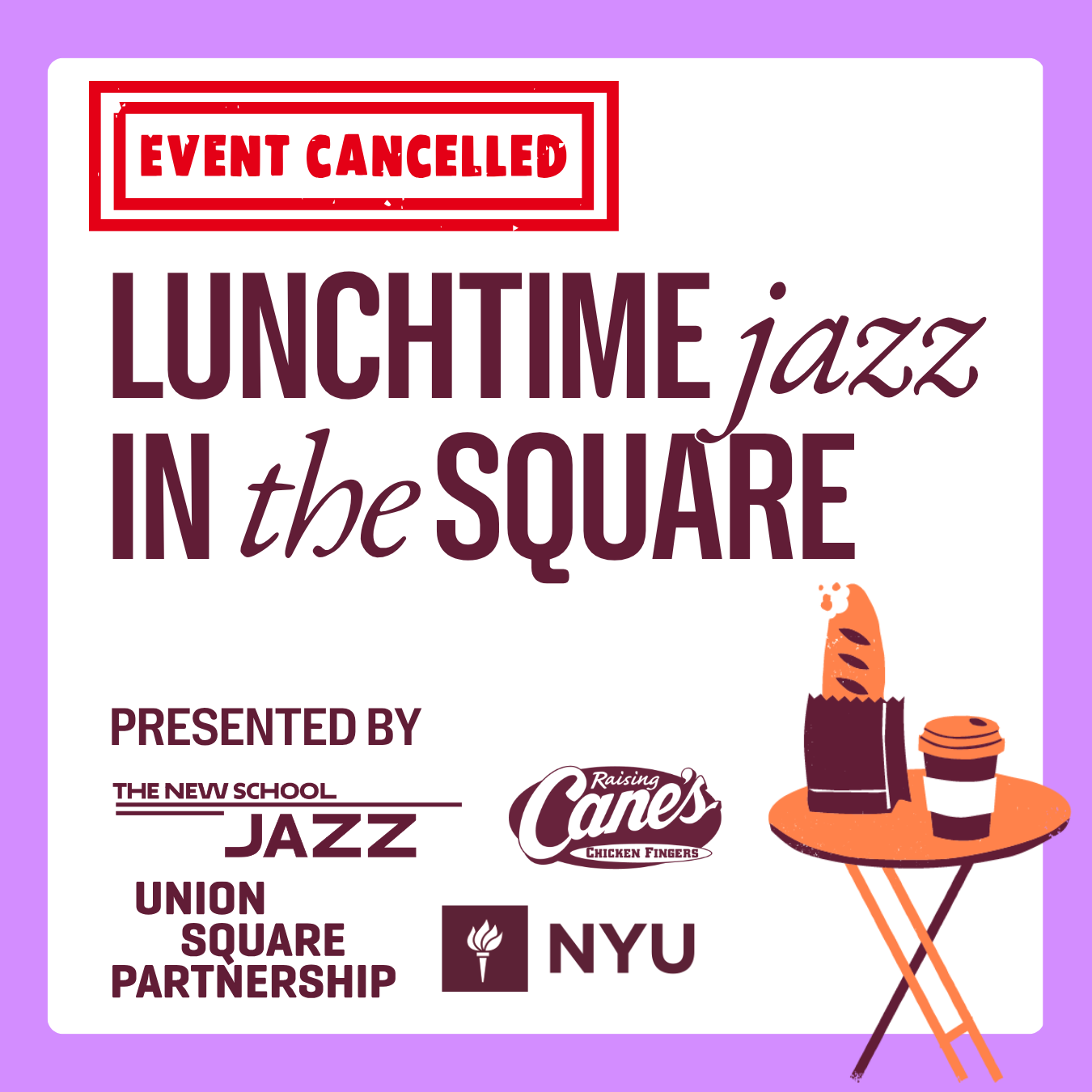 CANCELD: Lunchtime Jazz: July 2