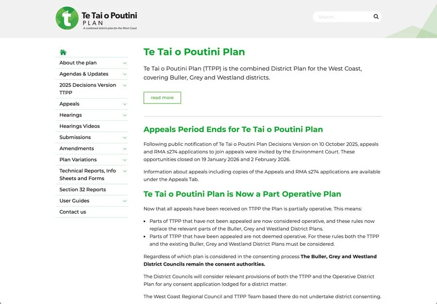 Te Tai o Poutini District Plan TTPP