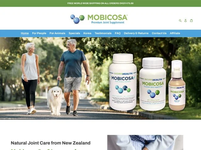 Mobicosa Shopify Online Shop