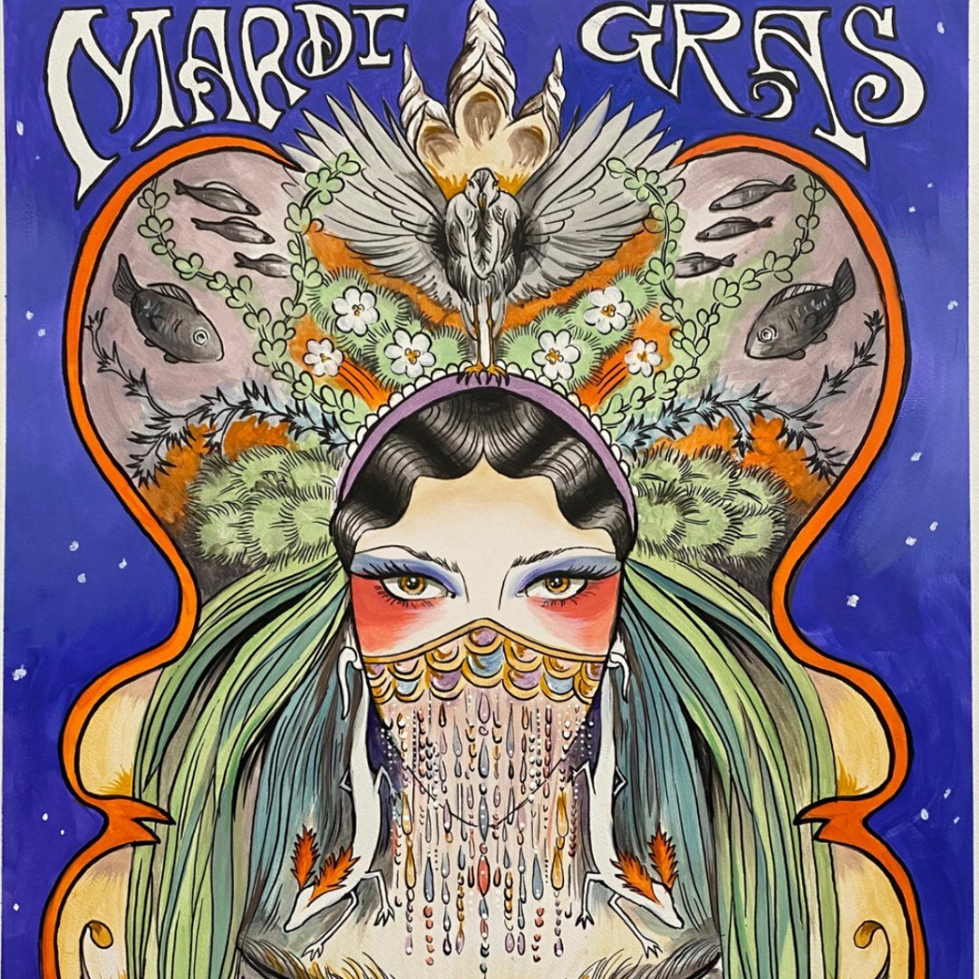 Get ready to let the good times roll! Join the @kreweofokeanos  Mardi Gras Parade, an annual celebration of Mardi Gras featuring vibrant floats, lively music, and neighborhood fun. The parade winds through the Historic Homes District of San Marcos, j