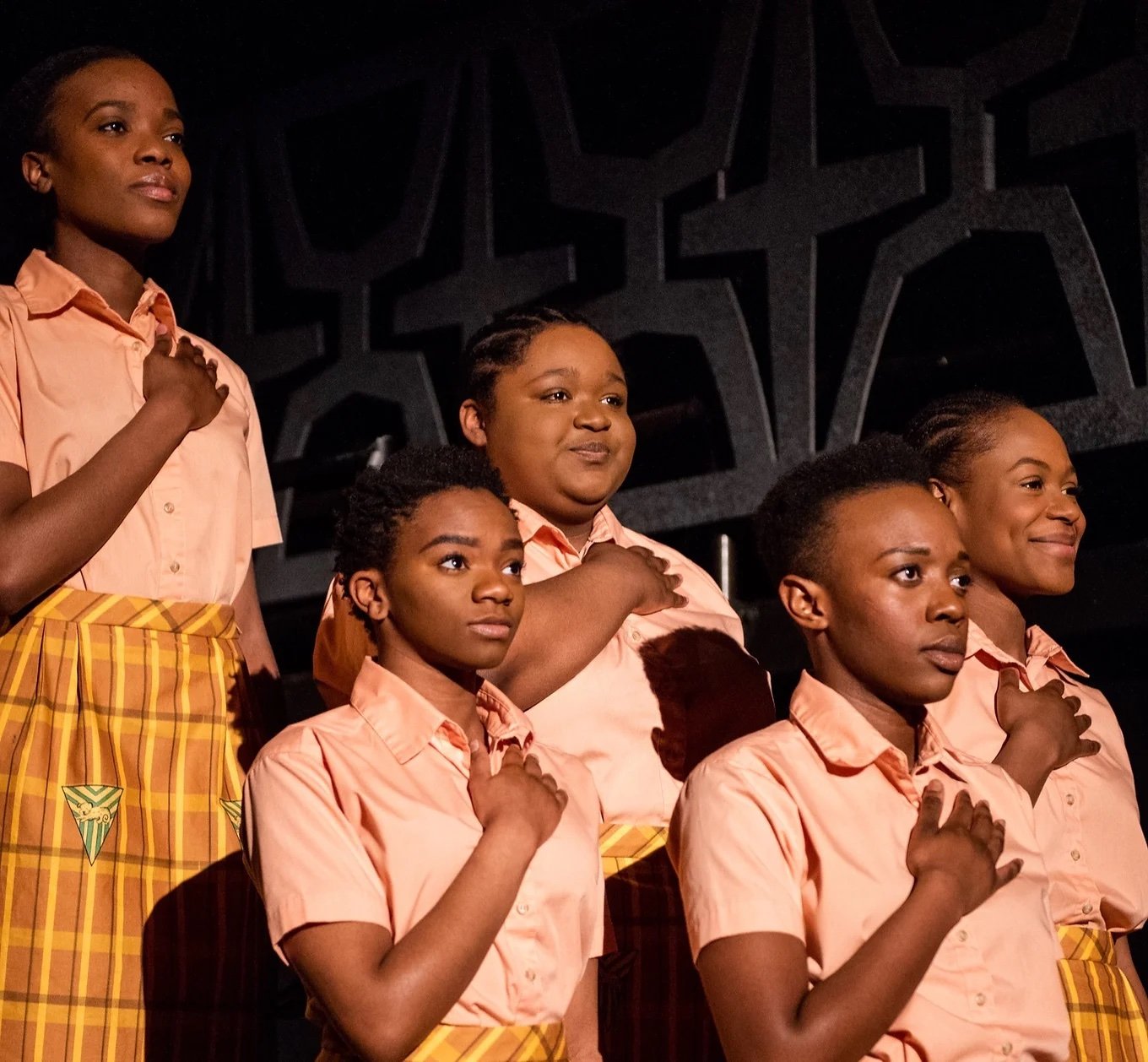 hool Girls or; The African Mean Girls Play by Jocelyn Bioh. Obsidian Theatre/Nightwood Theatre. Dir: Nina Lee Aquino. Costumes: Joanna Yu. Set: Rachel Forbes.