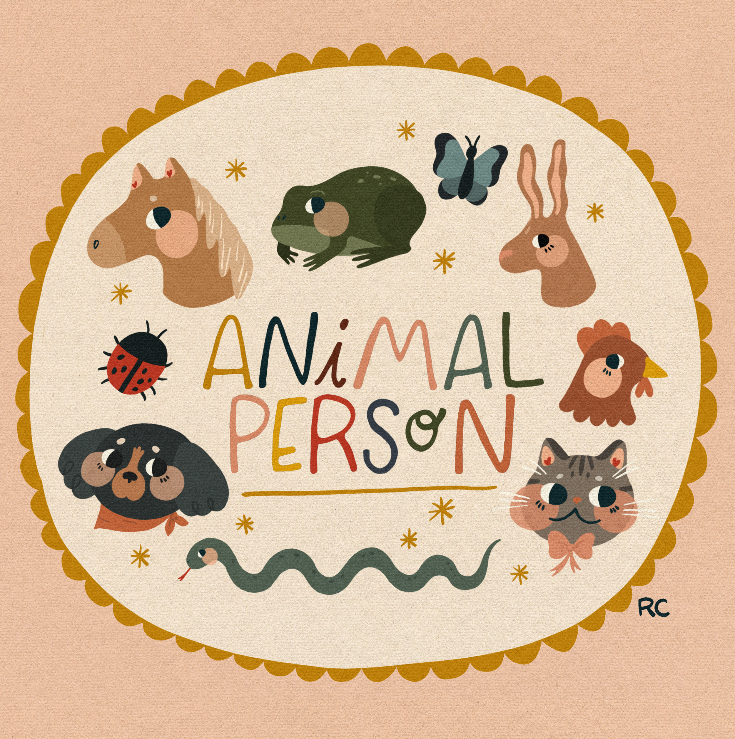 Animal Person Print