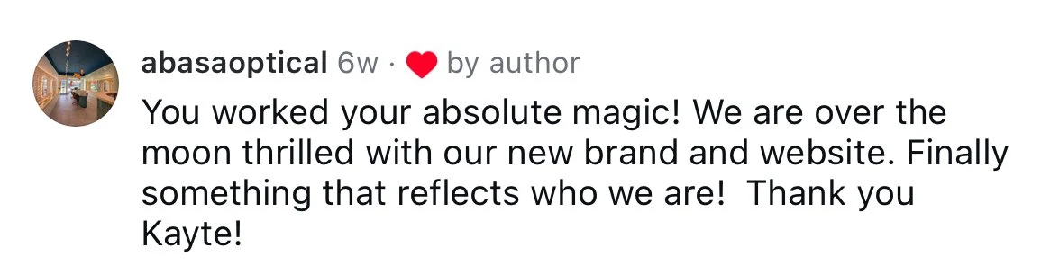 Screenshot of a social media comment praising a KGC for confidence boost