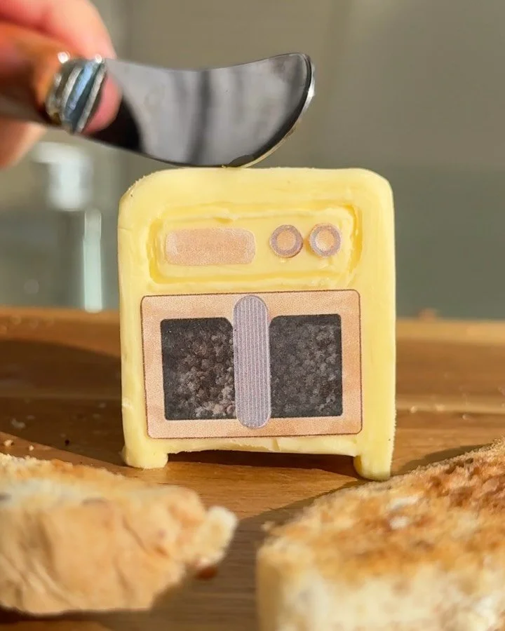 The brief: BUTTER 🧈

To support the launch of Crumble&rsquo;s iconic air fryer in its trending new butter shade, we were tasked with creating scroll-stopping visuals inspired by all things&hellip; you guessed it, butter.

Because just as butter belo
