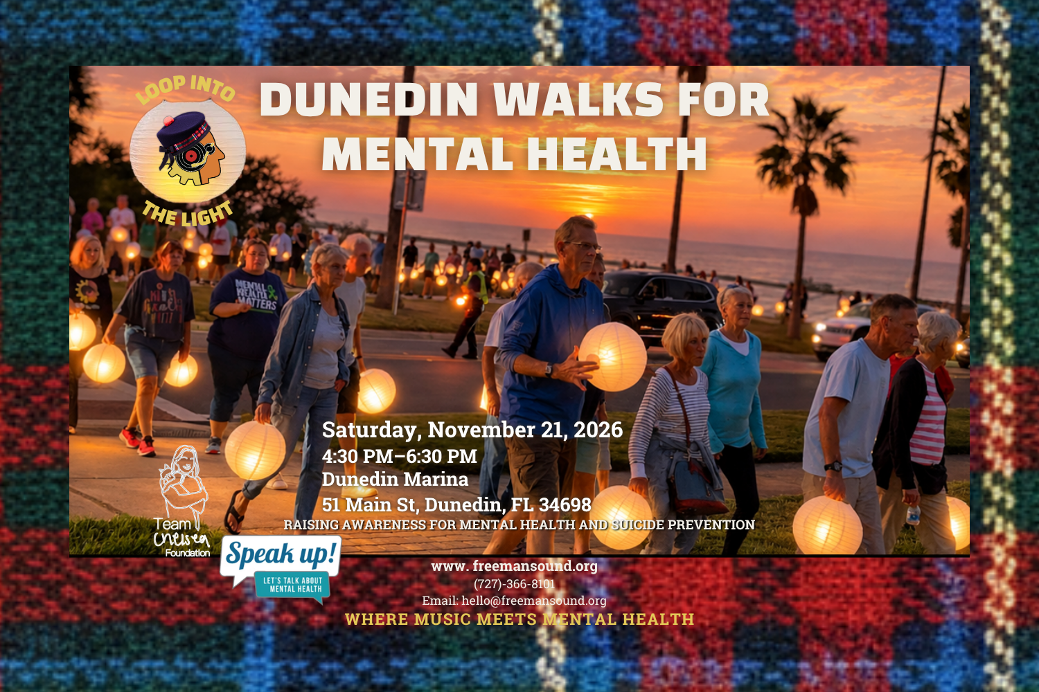 Dunedin Walks for Mental Health: Loop into the Light Sunset Lantern Walk