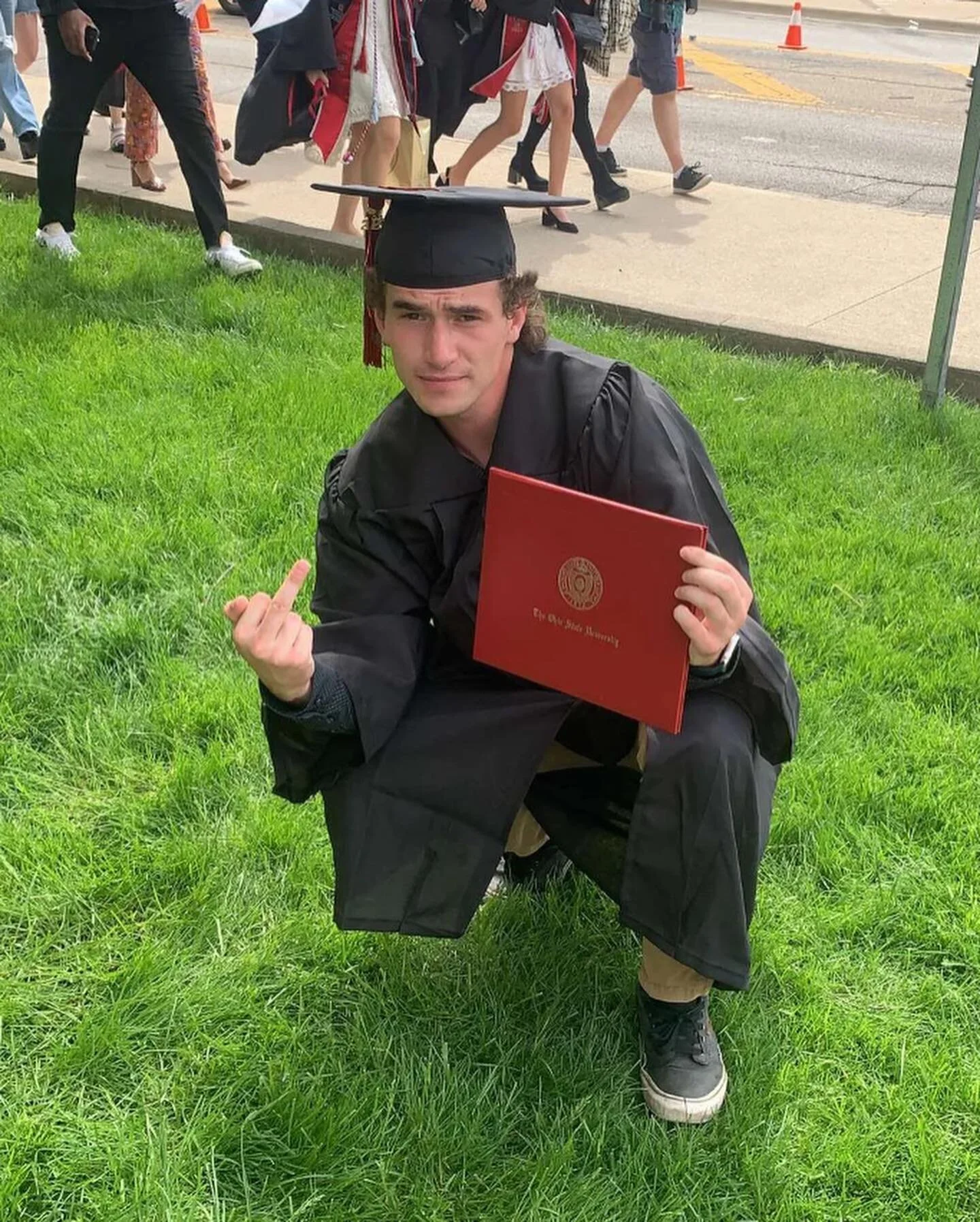 This Bachelors in journalism goes out to my high school English teacher who told me to avoid any career in writing. Enjoy retirement #GoBucks