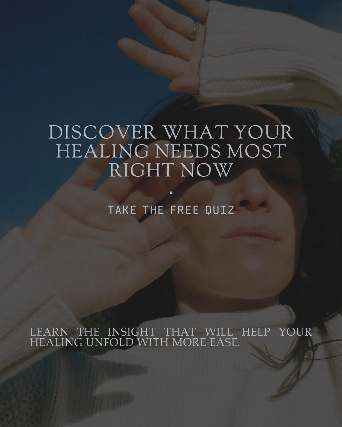 Sometimes it&rsquo;s not that you&rsquo;re not trying or doing enough. Sometimes you just need a little clarity to make some small shifts that will make all the difference in your healing journey.

✨ Take this FREE QUIZ to discover what your healing 