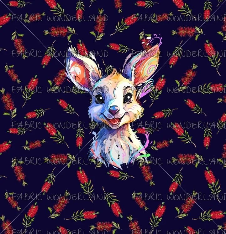 Aussie Animal - Female Roo - Navy