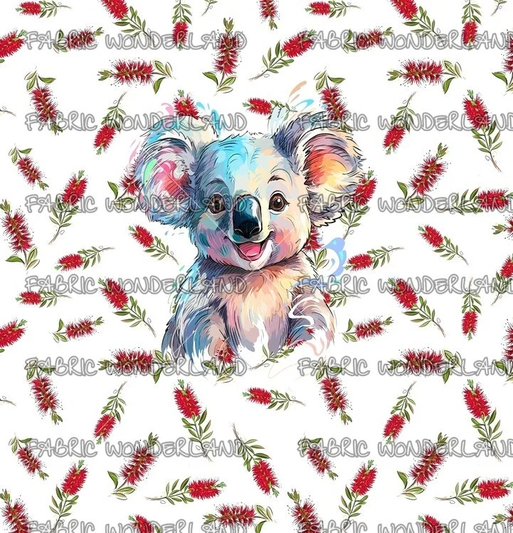 Aussie Animal - Koala - White