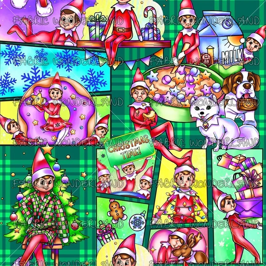 Cheeky Christmas Comic - Green