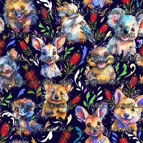 Aussie Animals - Navy