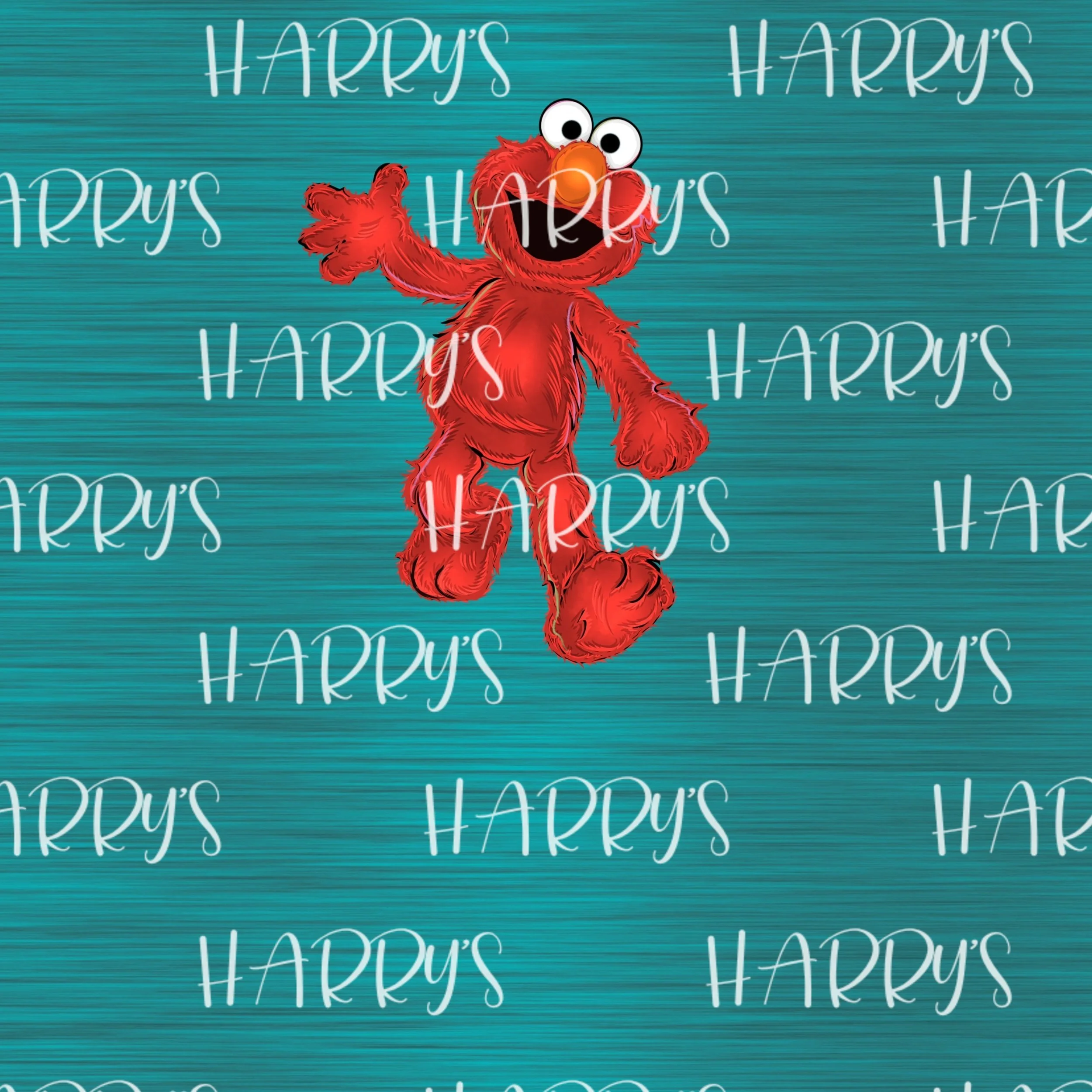 Red Monster - Teal - Panel