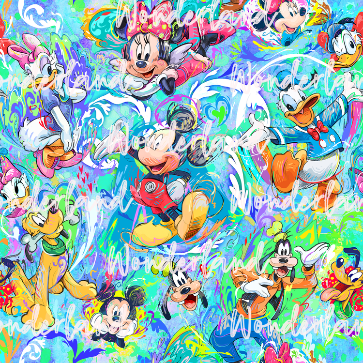 A Mouse and His Friends Blue