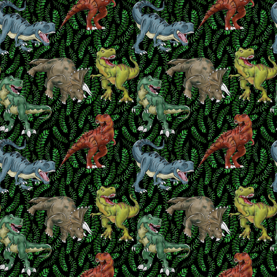 Dinosaurs Roar - Black