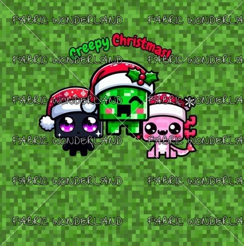 Mine Christmas Panel Green
