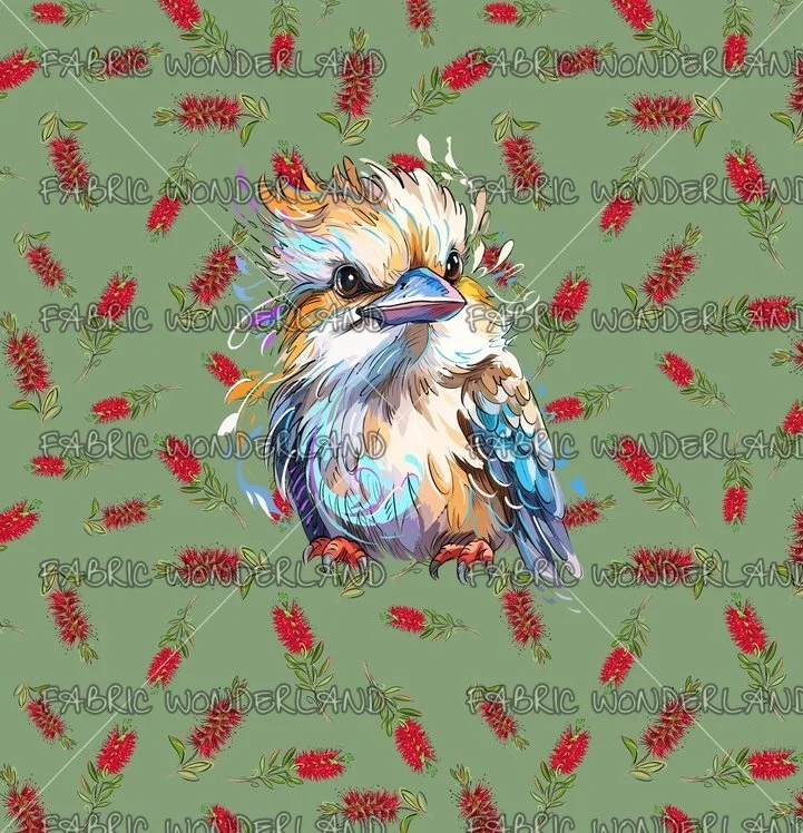 Aussie Animal - Kookaburra - Sage