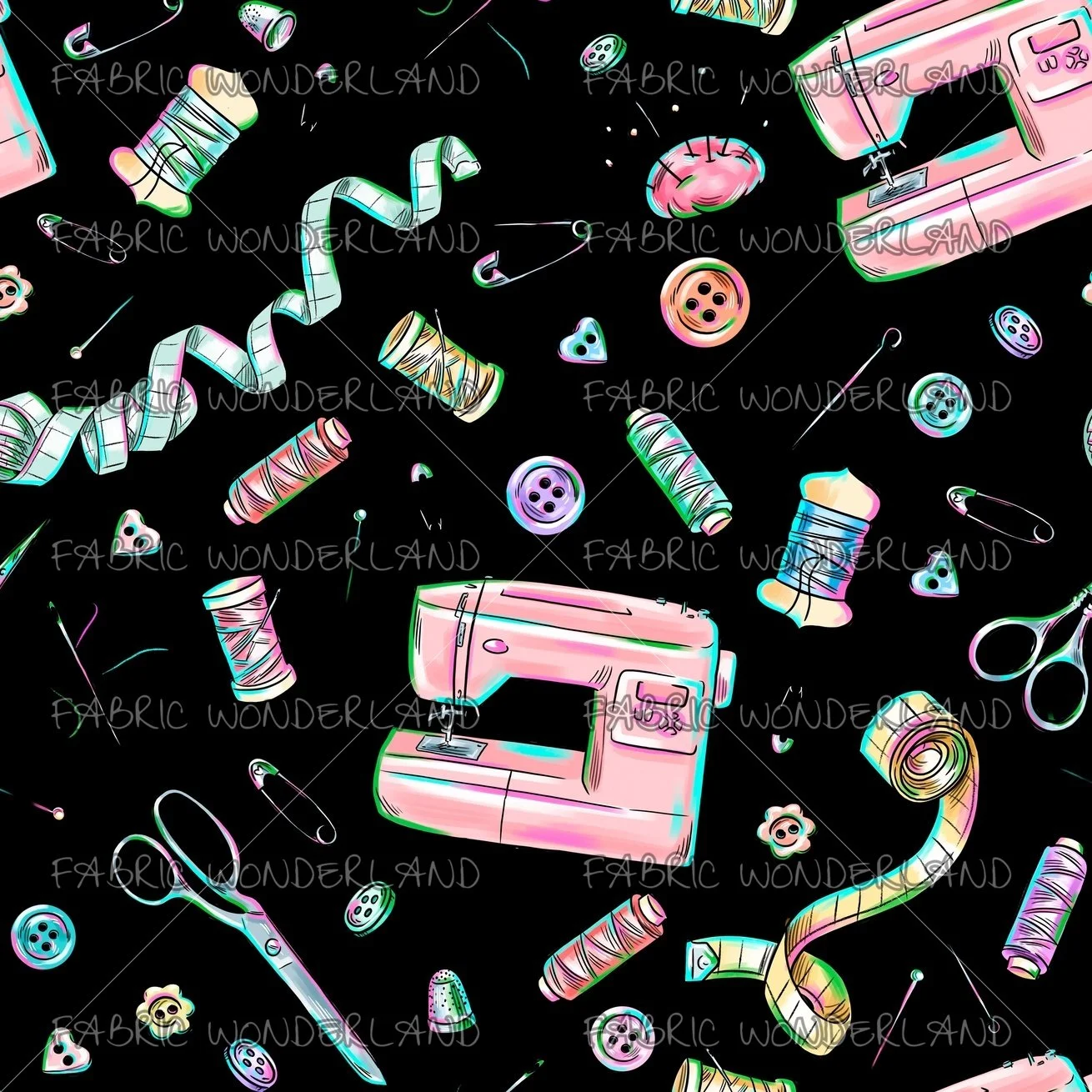 Sewing bits and bobs - Black