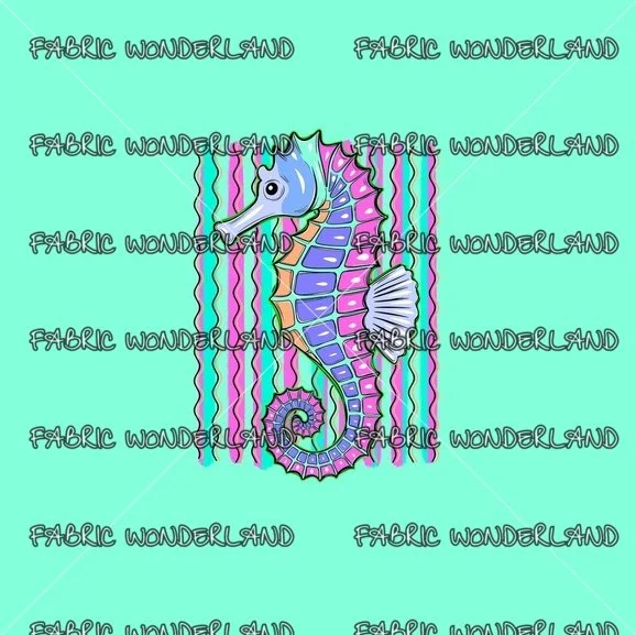 Swim safe Seahorse - Teal