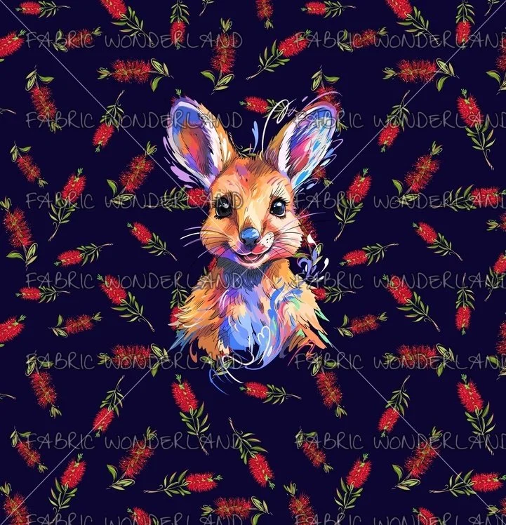 Aussie Animal - Roo - Navy