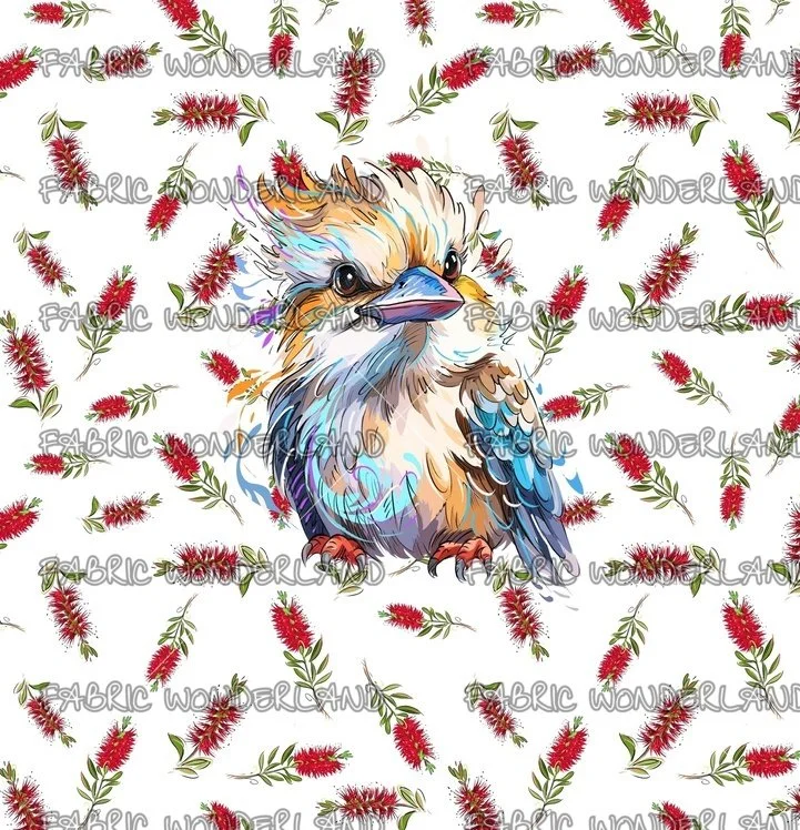 Aussie Animal - Kookaburra - White